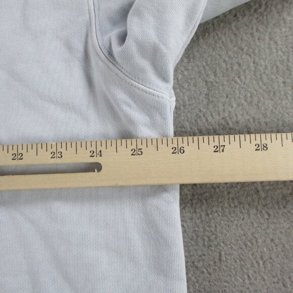 SKIMS Boyfriend Fleece Pullover Hoodie Womens Large Zen Blue Sweatshirt NWT NEW - Picture 5 of 9